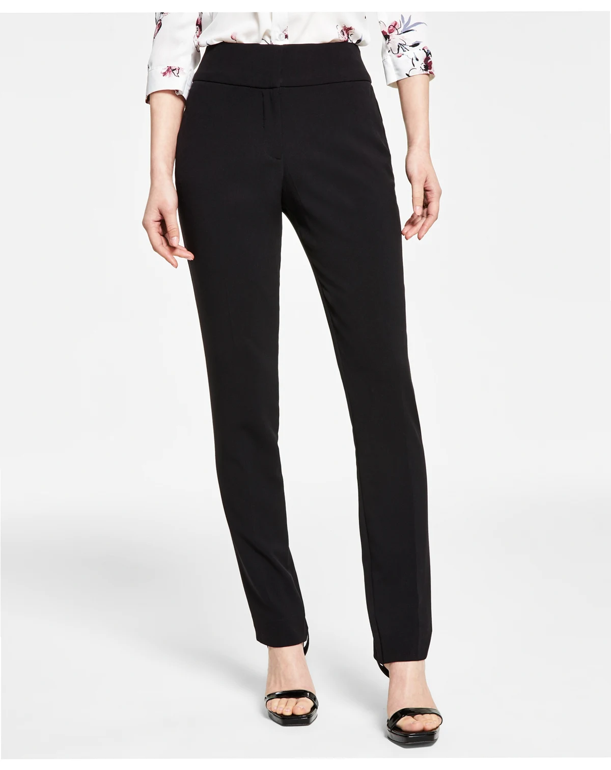 Juniors' Straight-Leg Trouser Pants