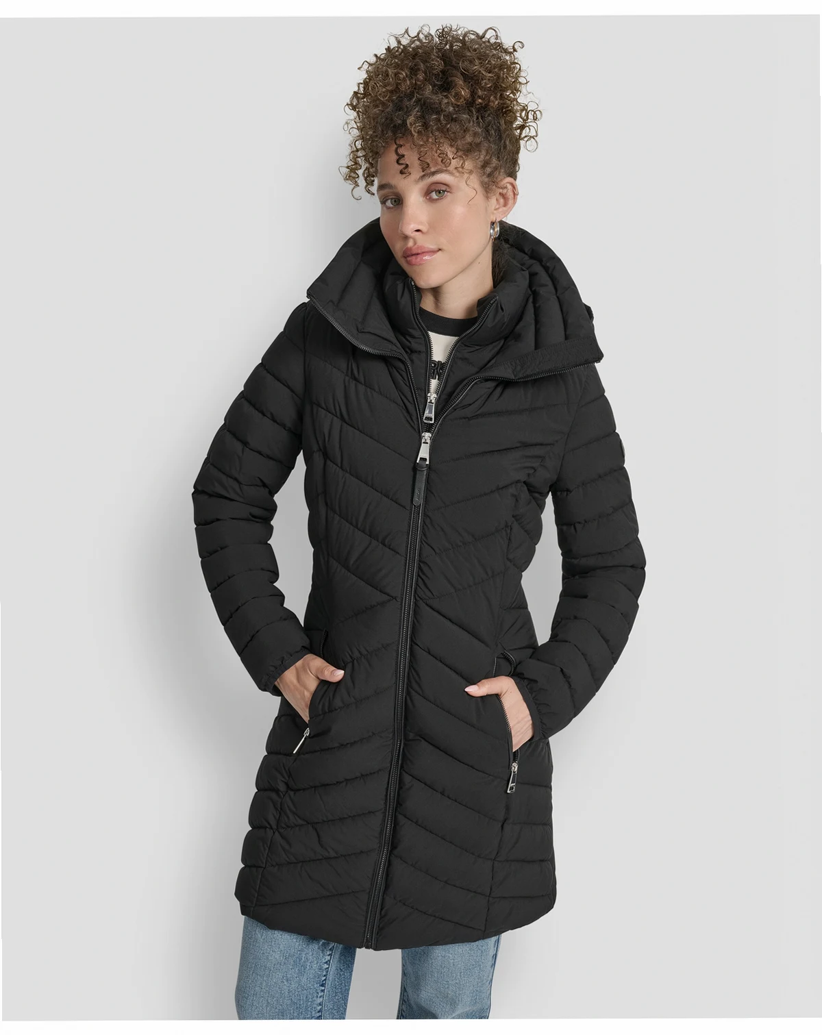 Women's Bibbed Packable Puffer Coat