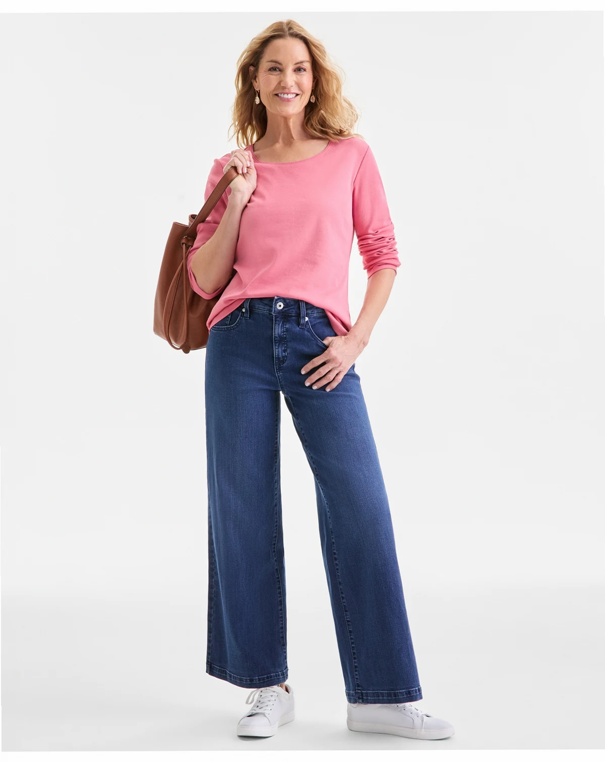 Women's High-Rise Wide-Leg Jeans, Macy's Exclusive