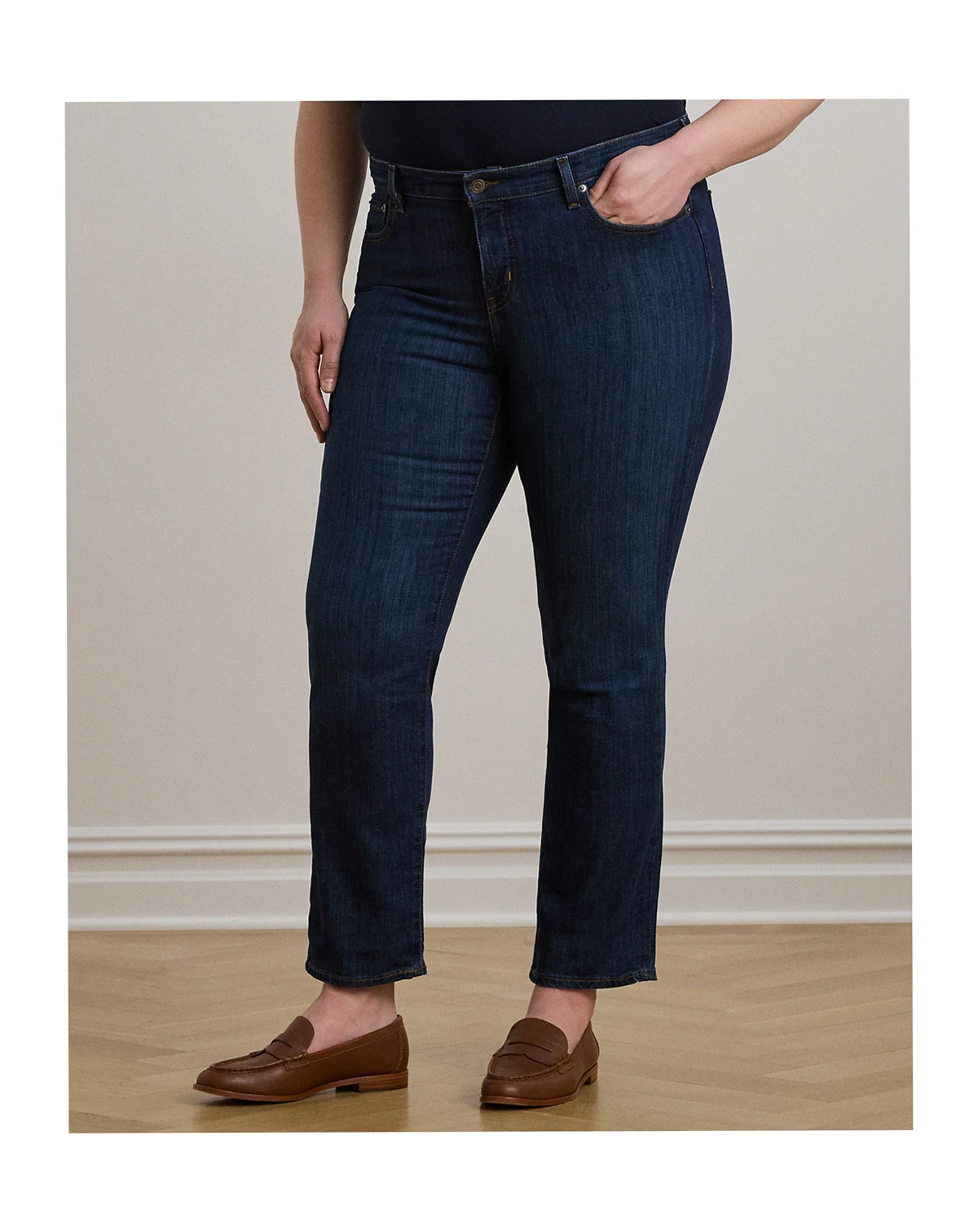 Mid-Rise Straight Jean, Regular and Short Lengths