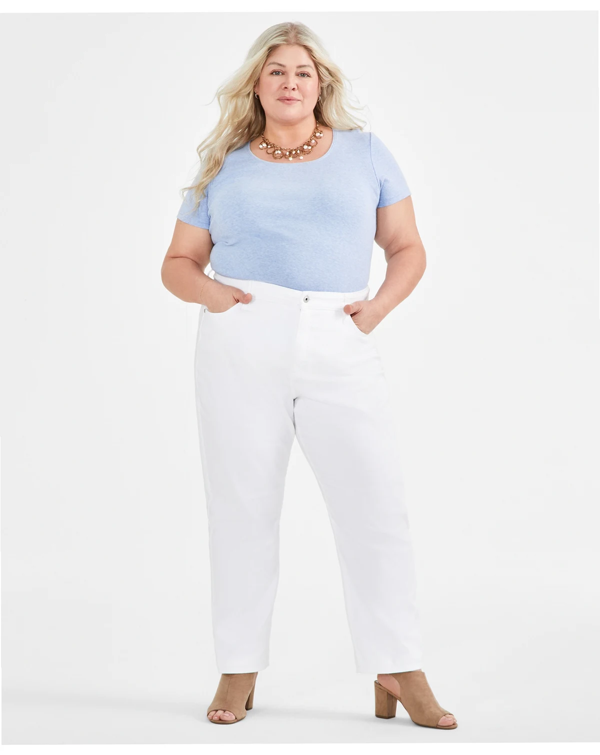 Women's High Rise Straight-Leg Jeans, Regular, Short and Long Lengths, Created for Macy's