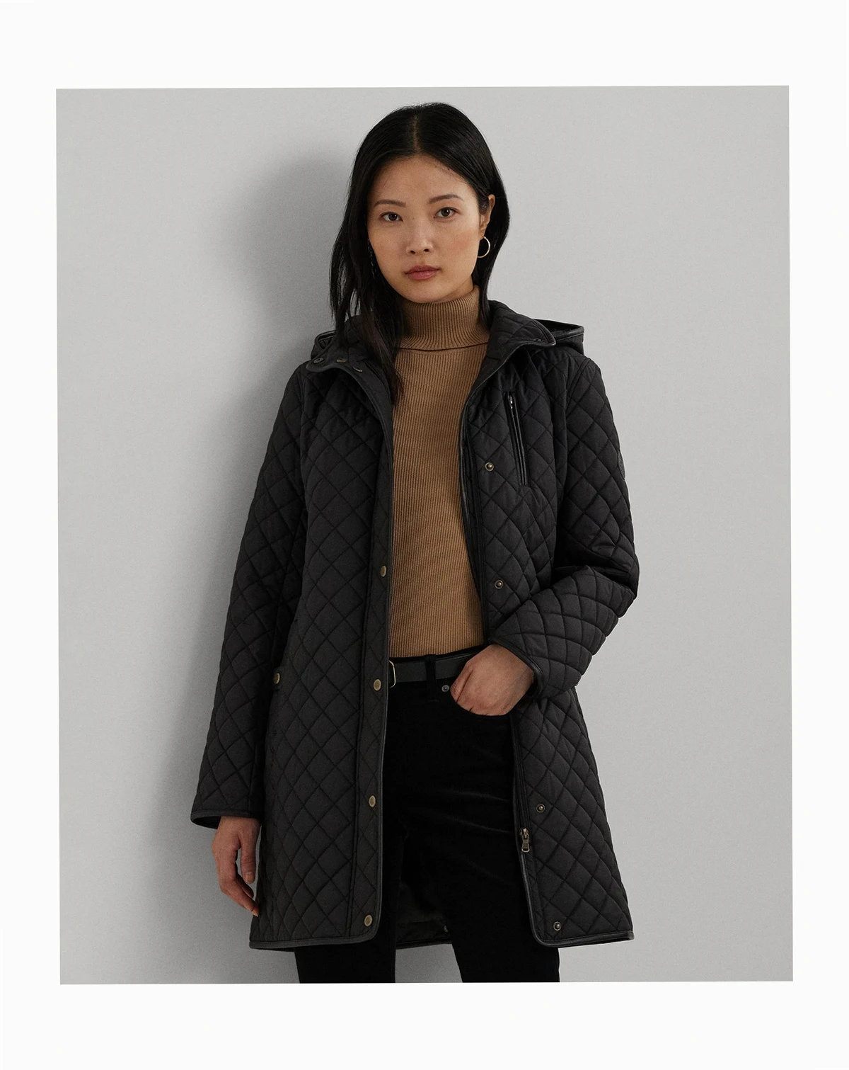 Women's Hooded Quilted Coat