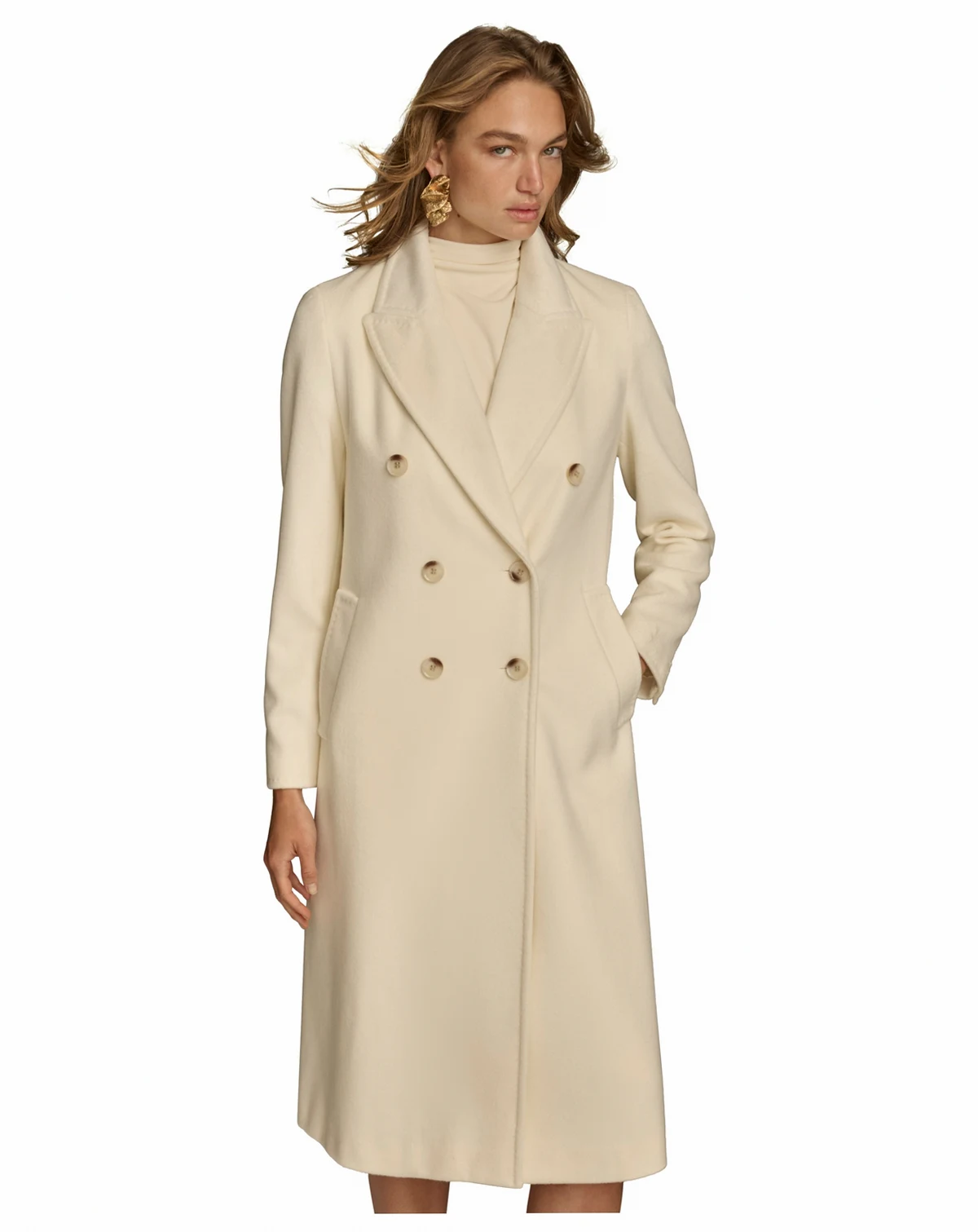 Women's Double-Breasted Reefer Coat