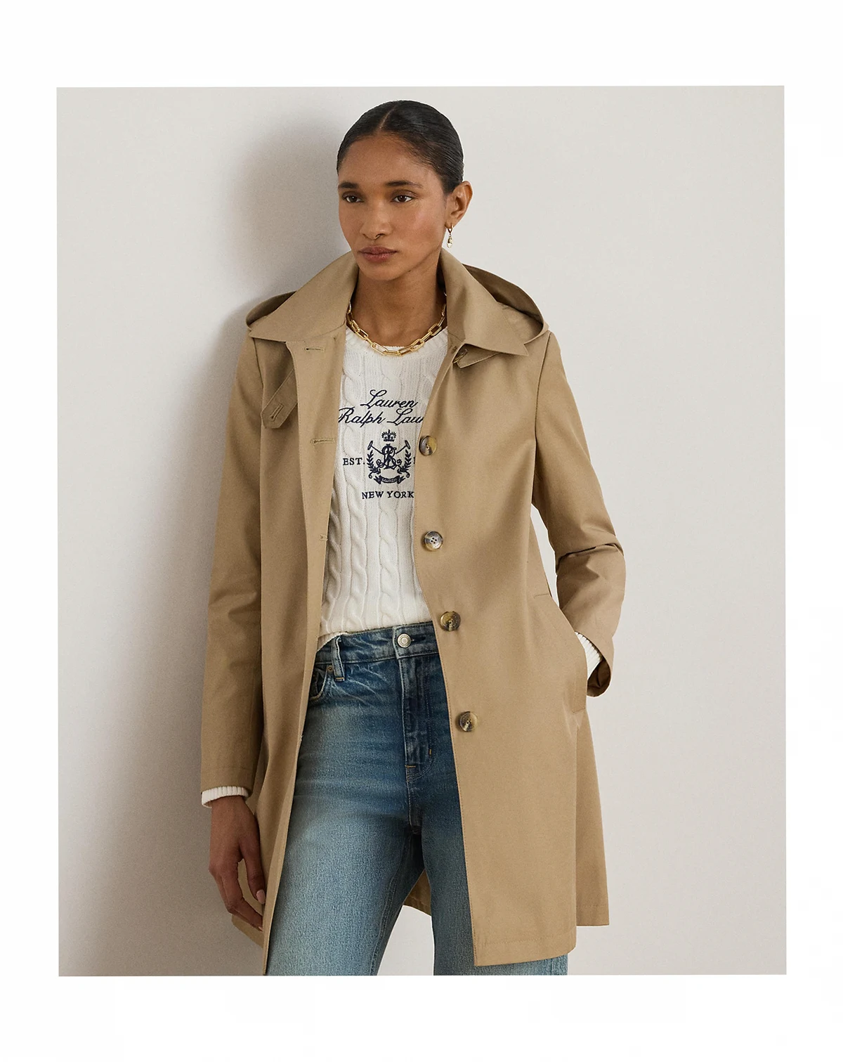 Women's Hooded Raincoat