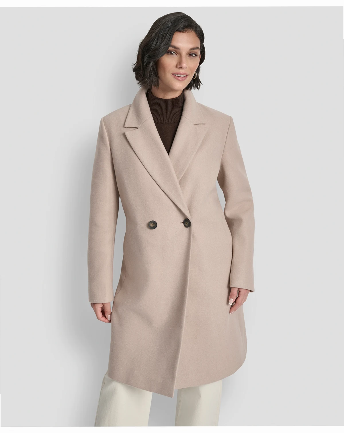 Women's Double-Breasted Notch Collar Coat