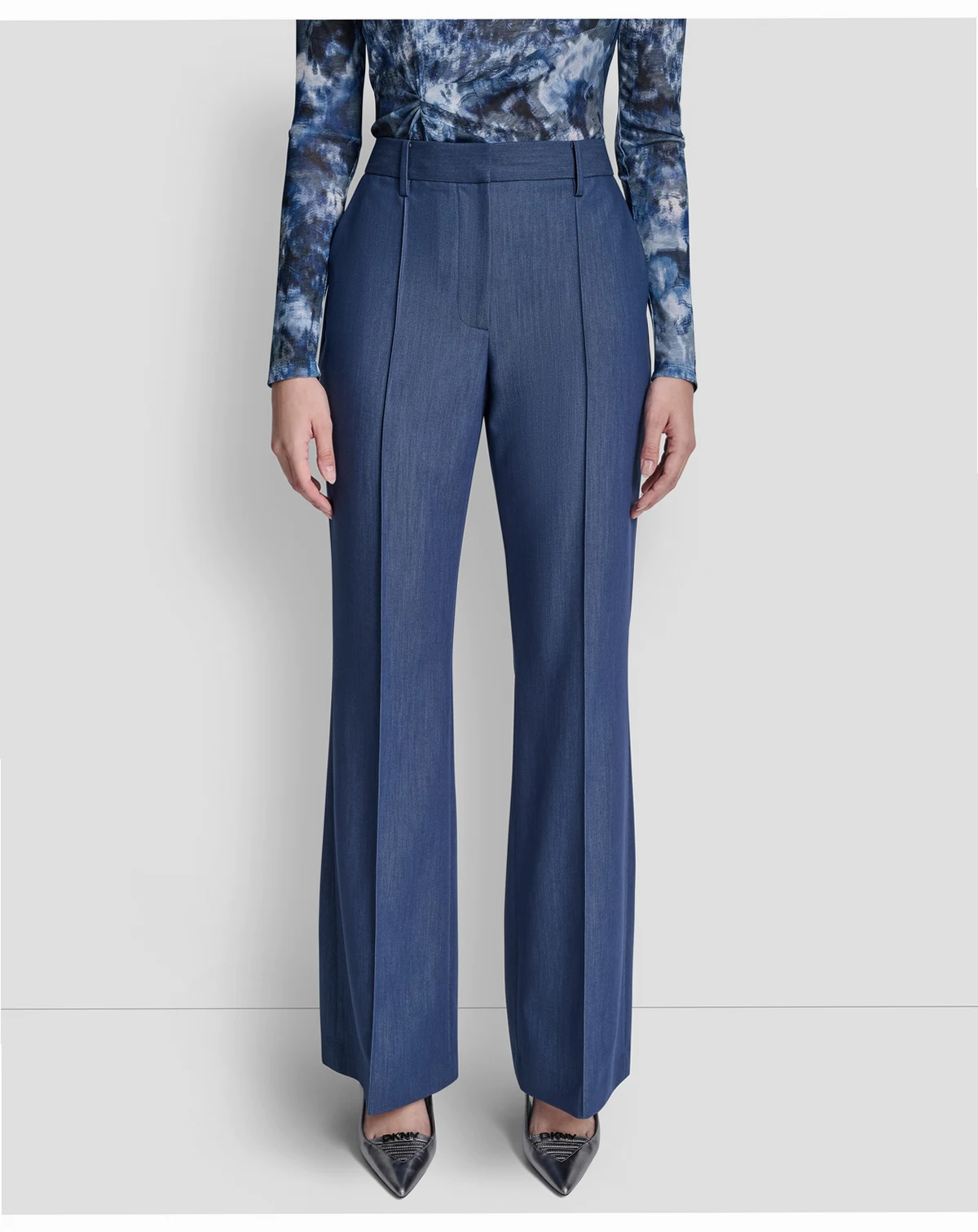 Women's Pintuck Fit and Flare Pants