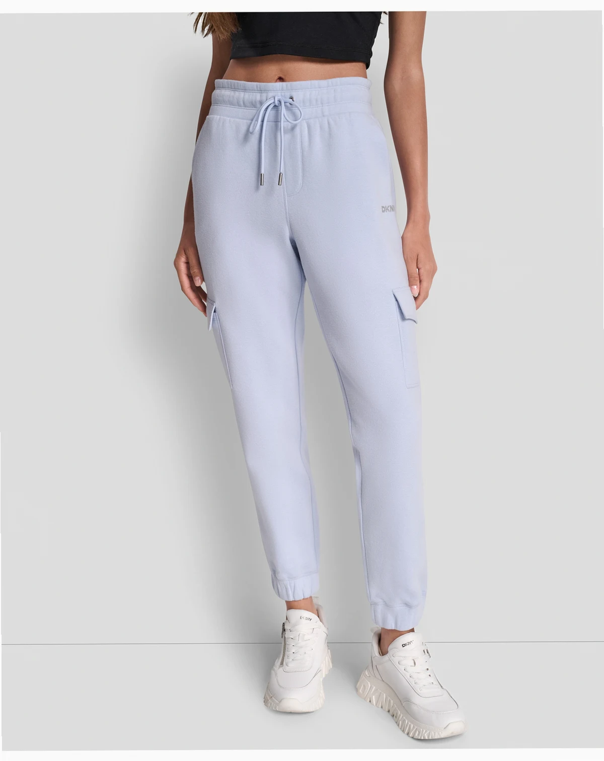 Women's Studded-Logo Cargo Joggers