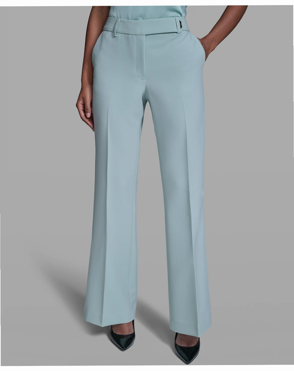 Women's Mid-Rise Wide-Leg Pants