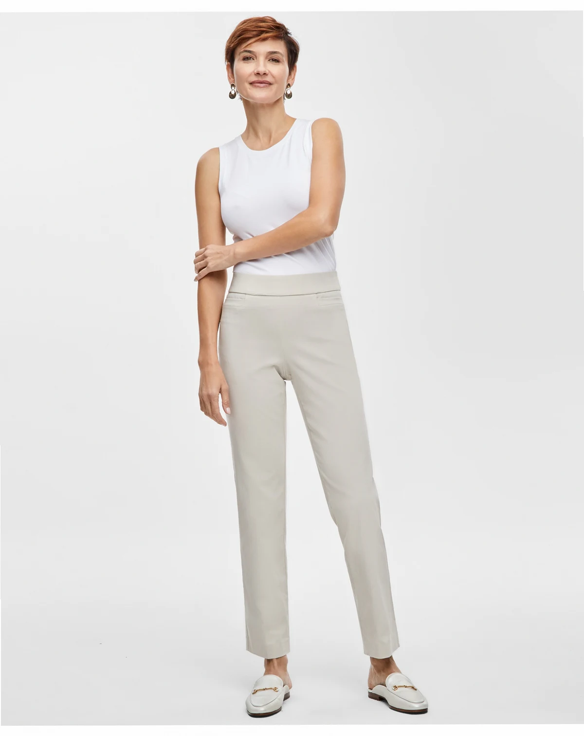 Women's Tummy Control Pull-On Slim-Leg Pants, Exclusively at Macy's