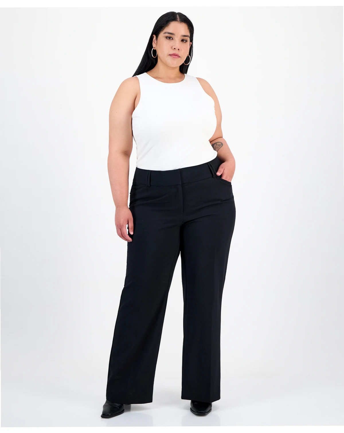 Plus and Petite Plus Size Curvy Bootcut Pants, Created for Macy's