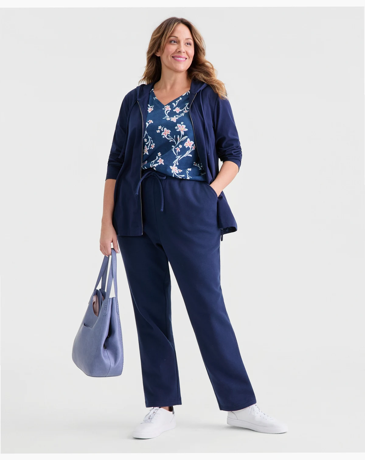 Women's Mid Rise Drawstring-Waist Fleece Pant, Created for Macy's