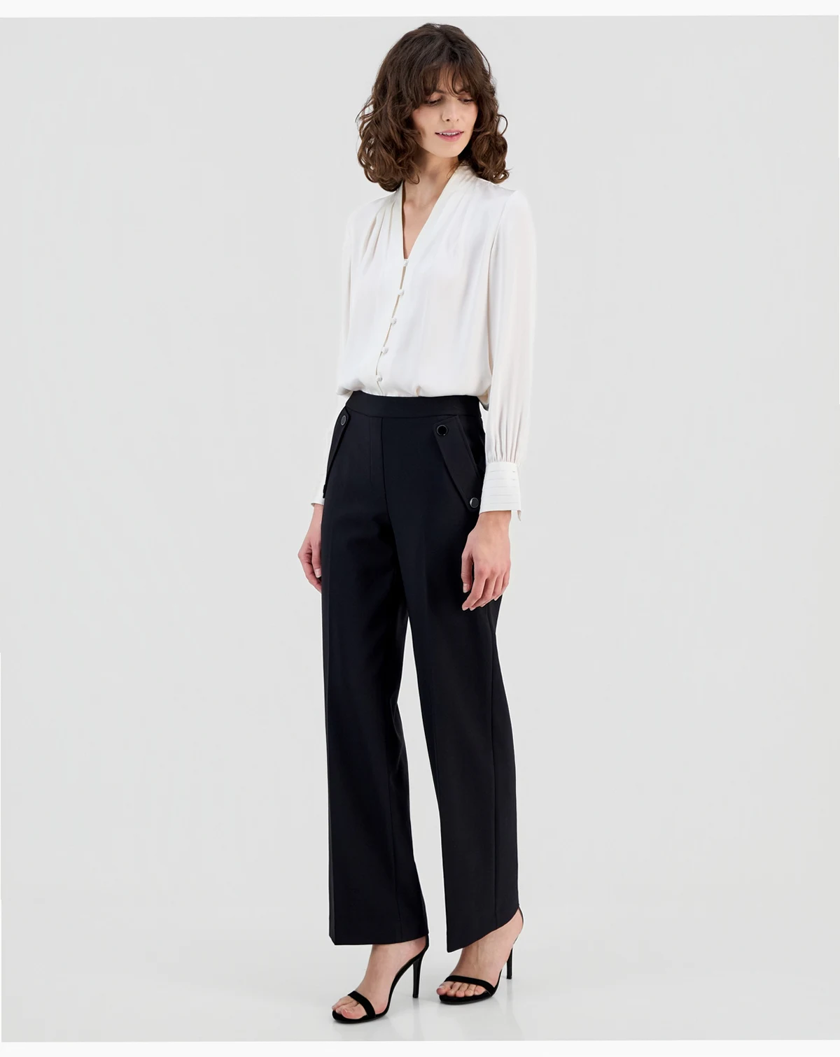 Women's High Rise Wide-Leg Pants