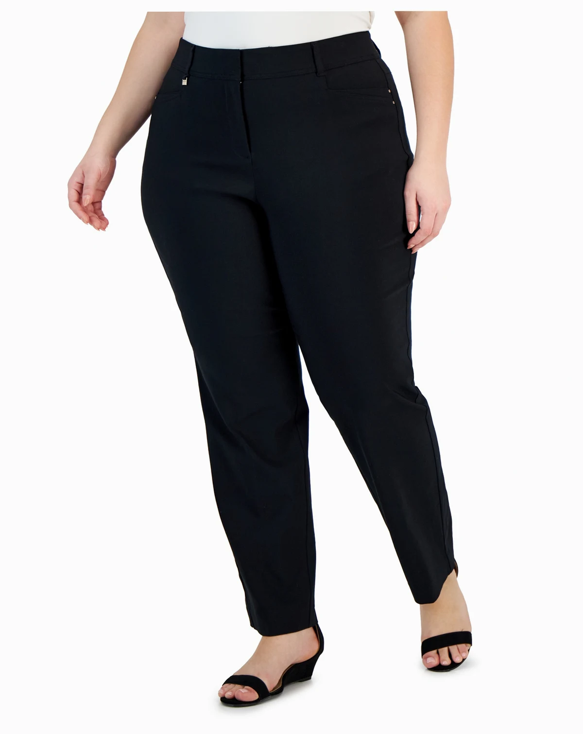 Women's Slim-Leg Curvy-Fit Pants, Created for Macy's