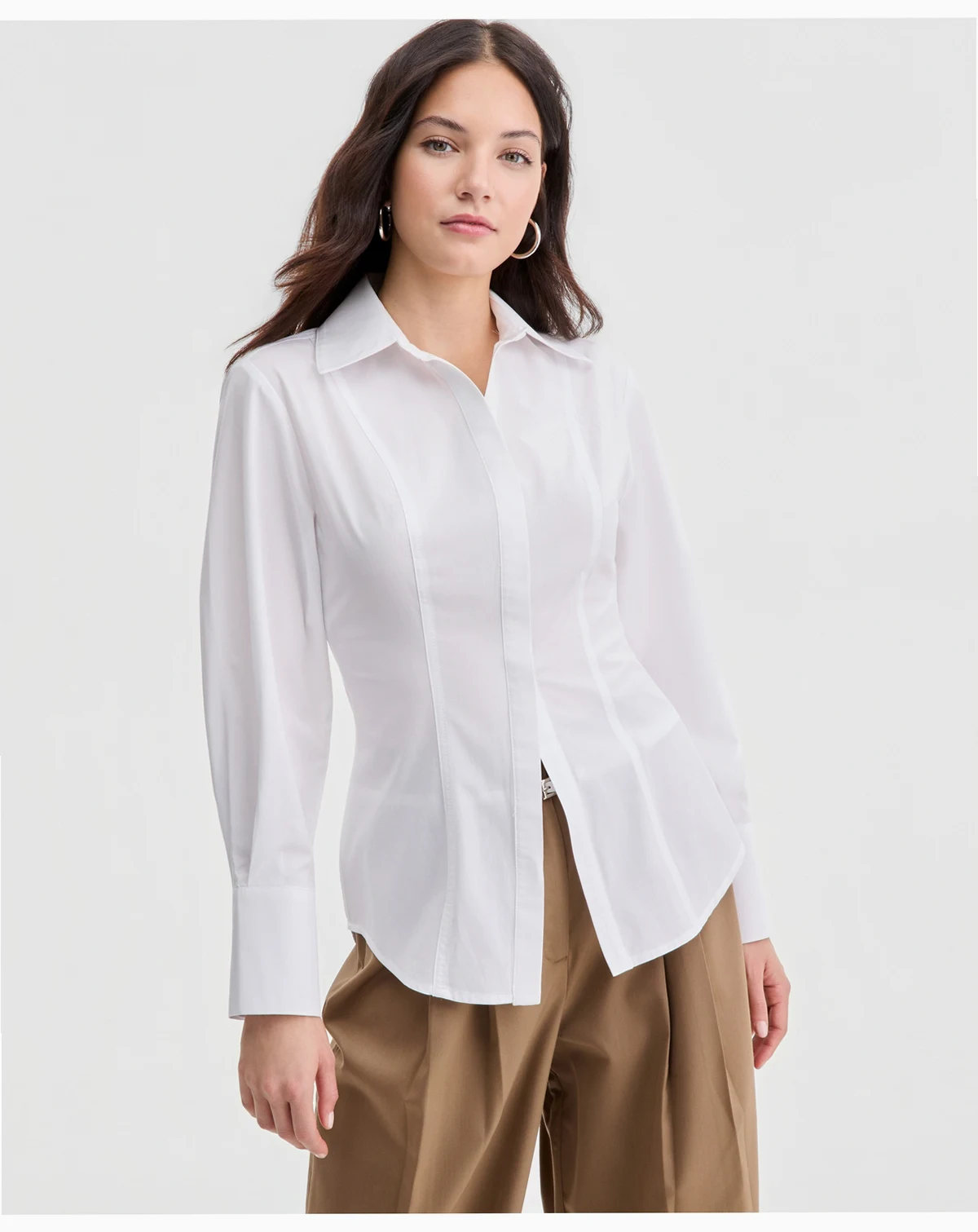 Women's Sculpted Button-Up Shirt, Macy's Exclusive