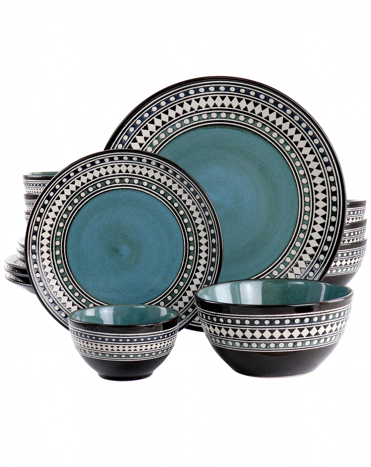 Sage 16 Pc. Dinnerware Set, Service for 4