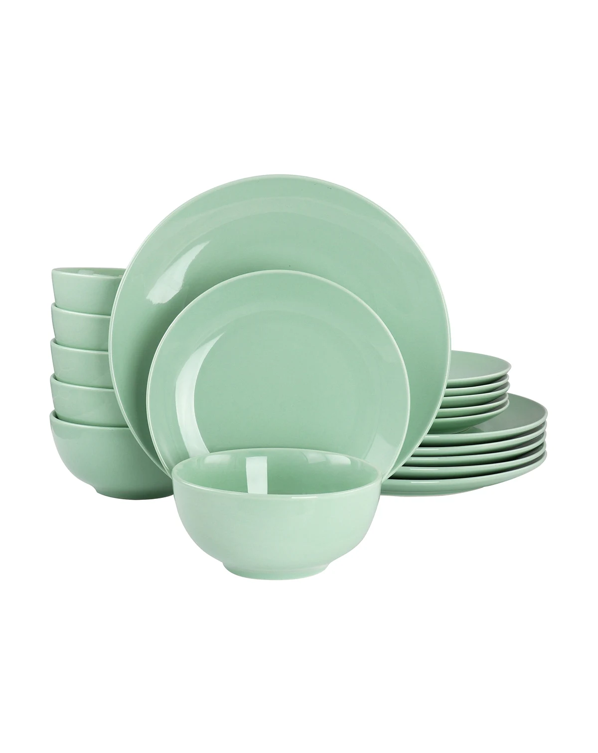 Luna 18 Pc. Dinnerware Set, Service for 6