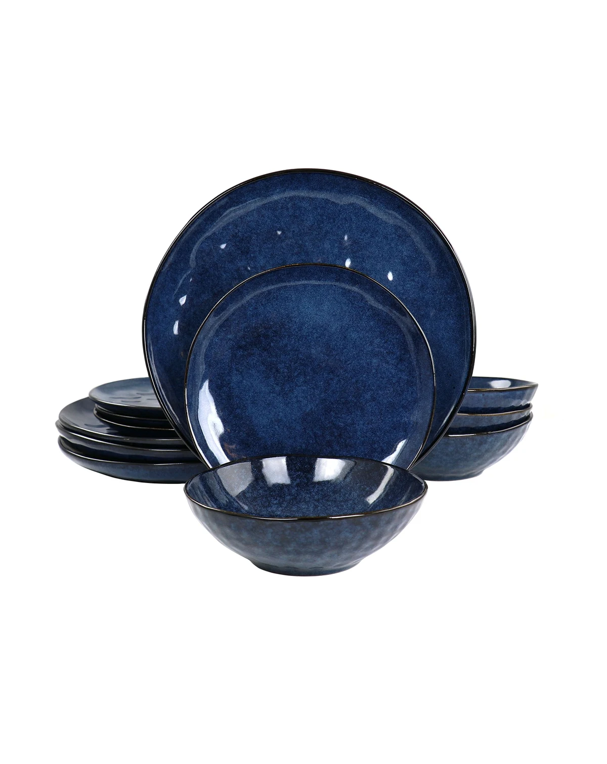 Samara Blue 12 Pc. Dinnerware Set, Service for 4