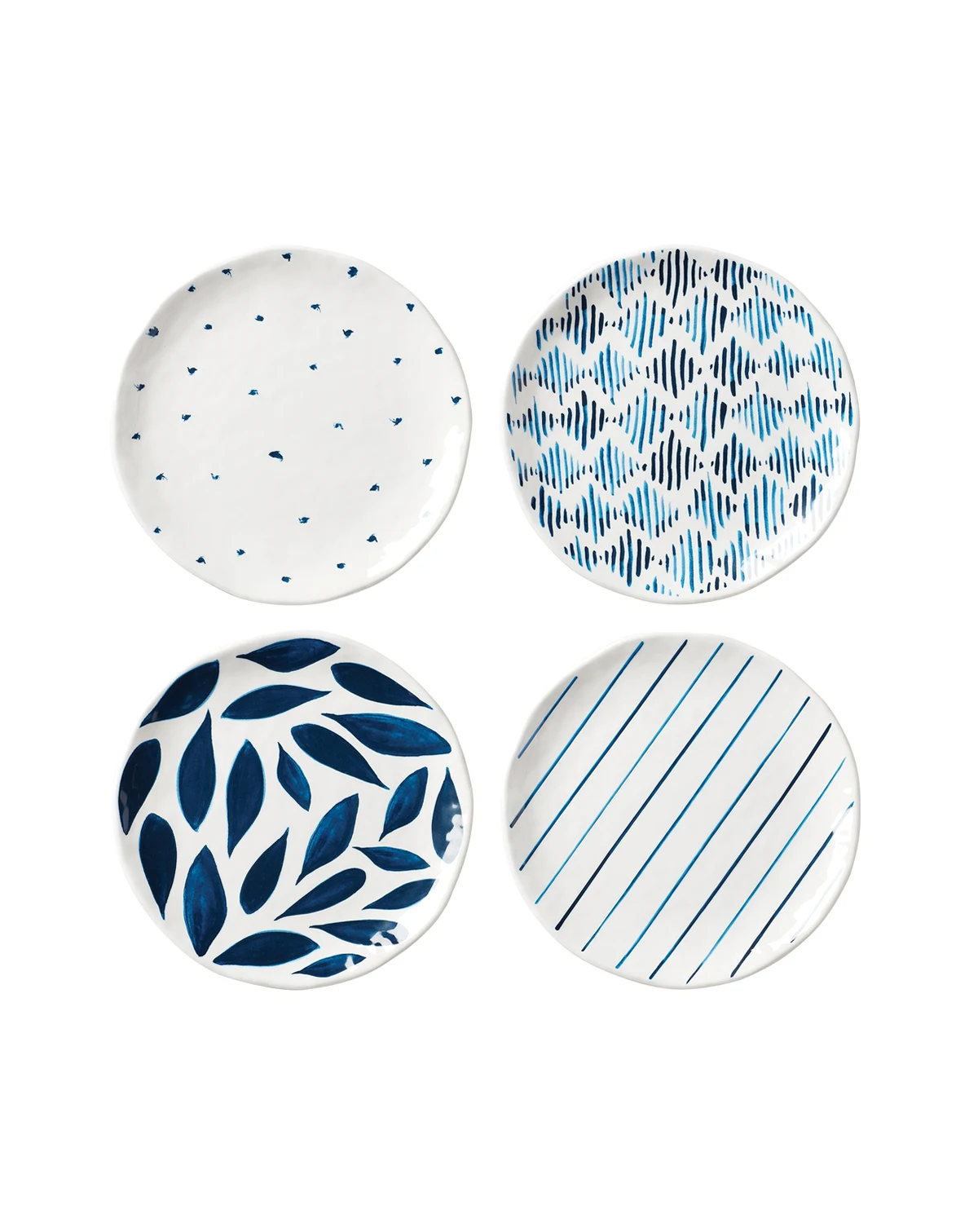 Blue Bay Melamine Assorted Accent Plates, Set of 4