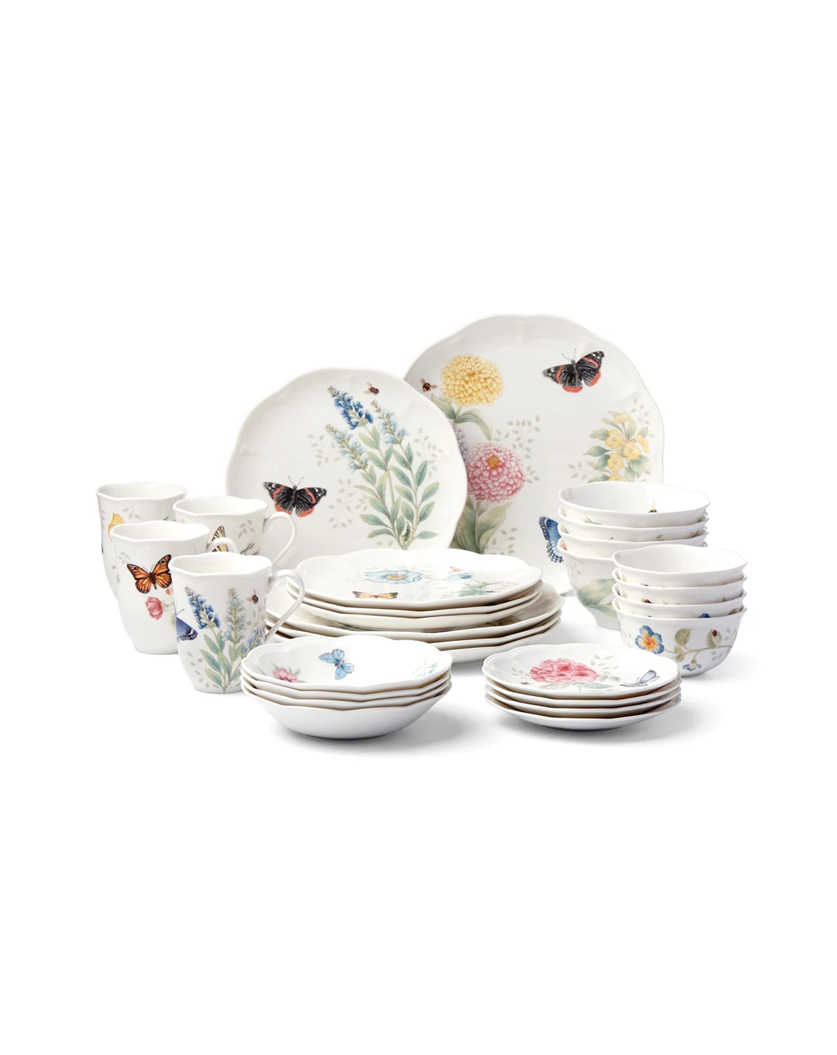 Butterfly Meadow 28 Pc. Dinnerware Set, Service for 4