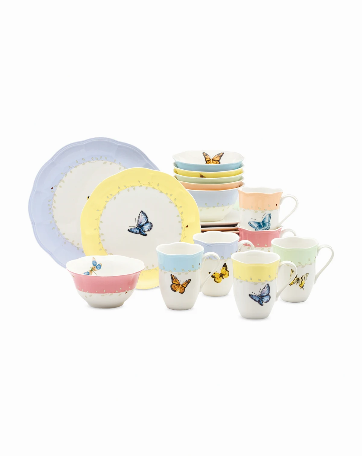 Butterfly Meadow Color 24 Pc. Dinnerware Set, Service for 6, Exclusively at Macy's