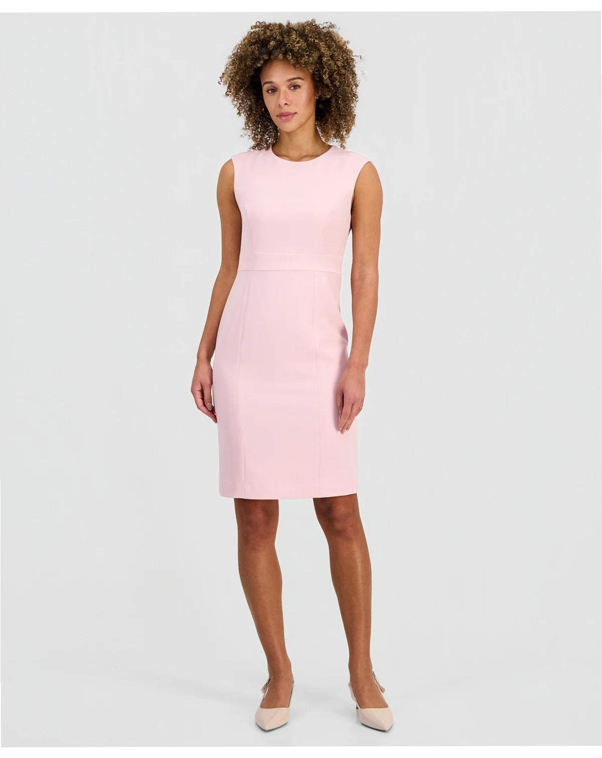 Women's Sleeveless Sheath Dress, Regular & Petite