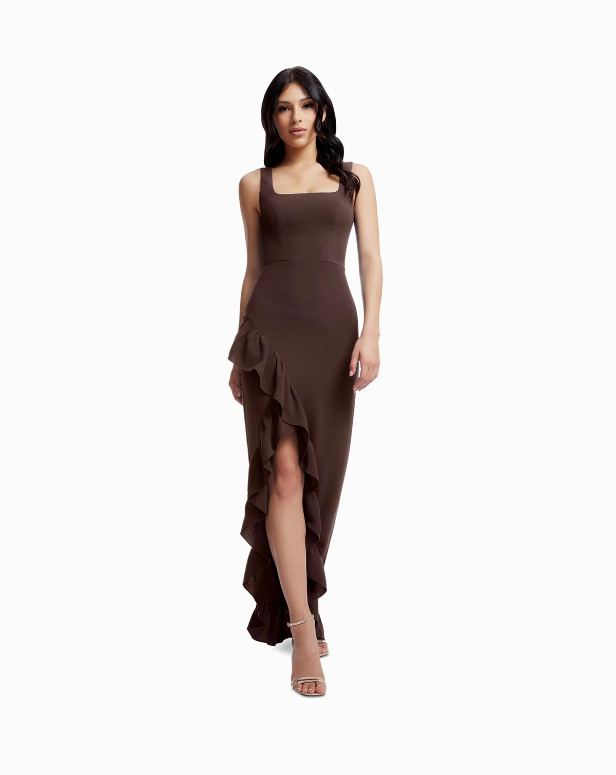 Women's Charlene Ruffled High-Low Gown