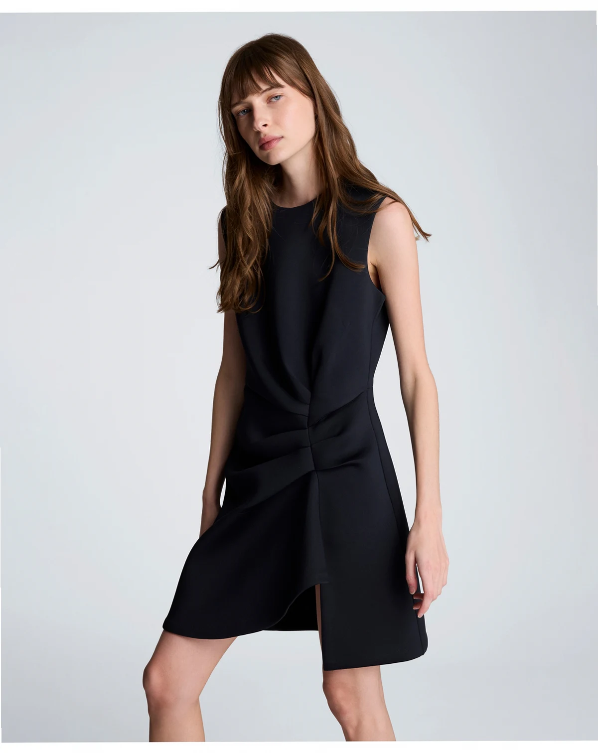 Women's Drape Pleated Short Dress