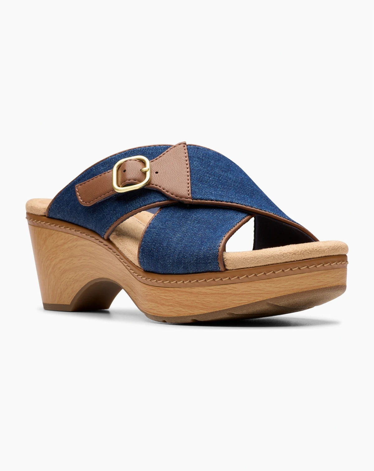 Seannah Nora Wedge Block Heel Sandals