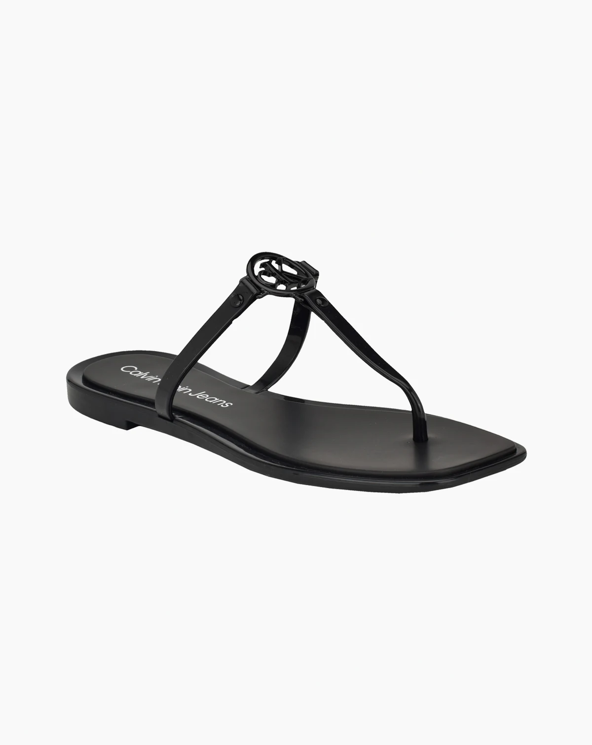 Women's Edhen Logo T-Strap Flat Jelly Sandals