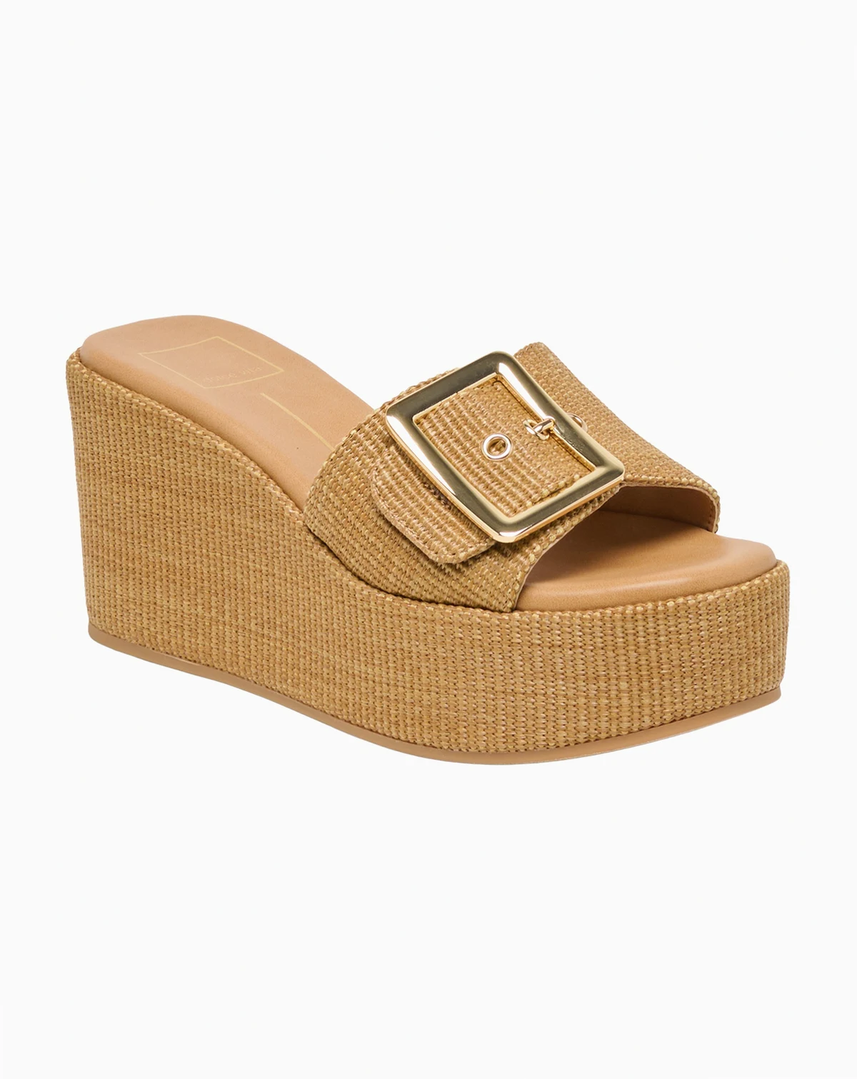 Women's Jilian Raffia Buckle Platform Slide Wedge Sandals
