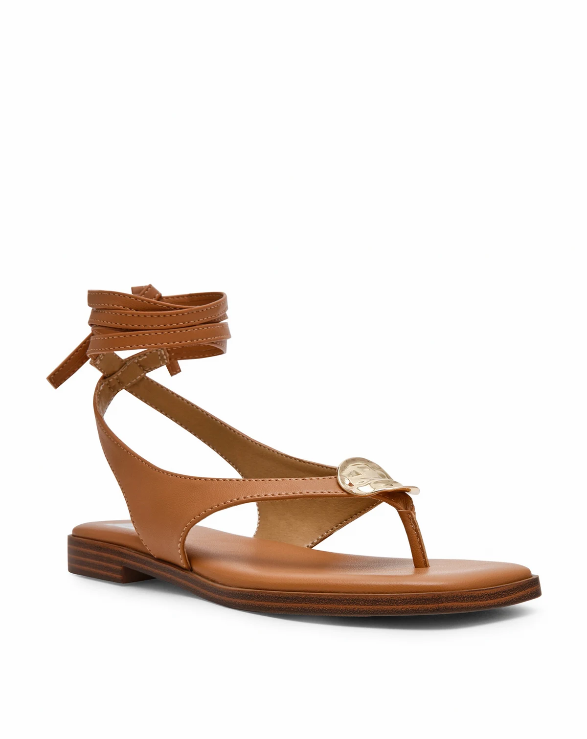 Women's Markly Lace-Up Embellished Flat Sandals
