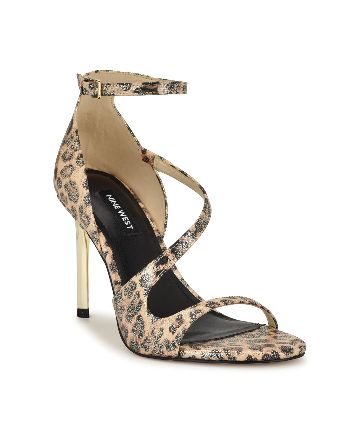Women's Shimmy Asymmetrical High Stiletto Sandals