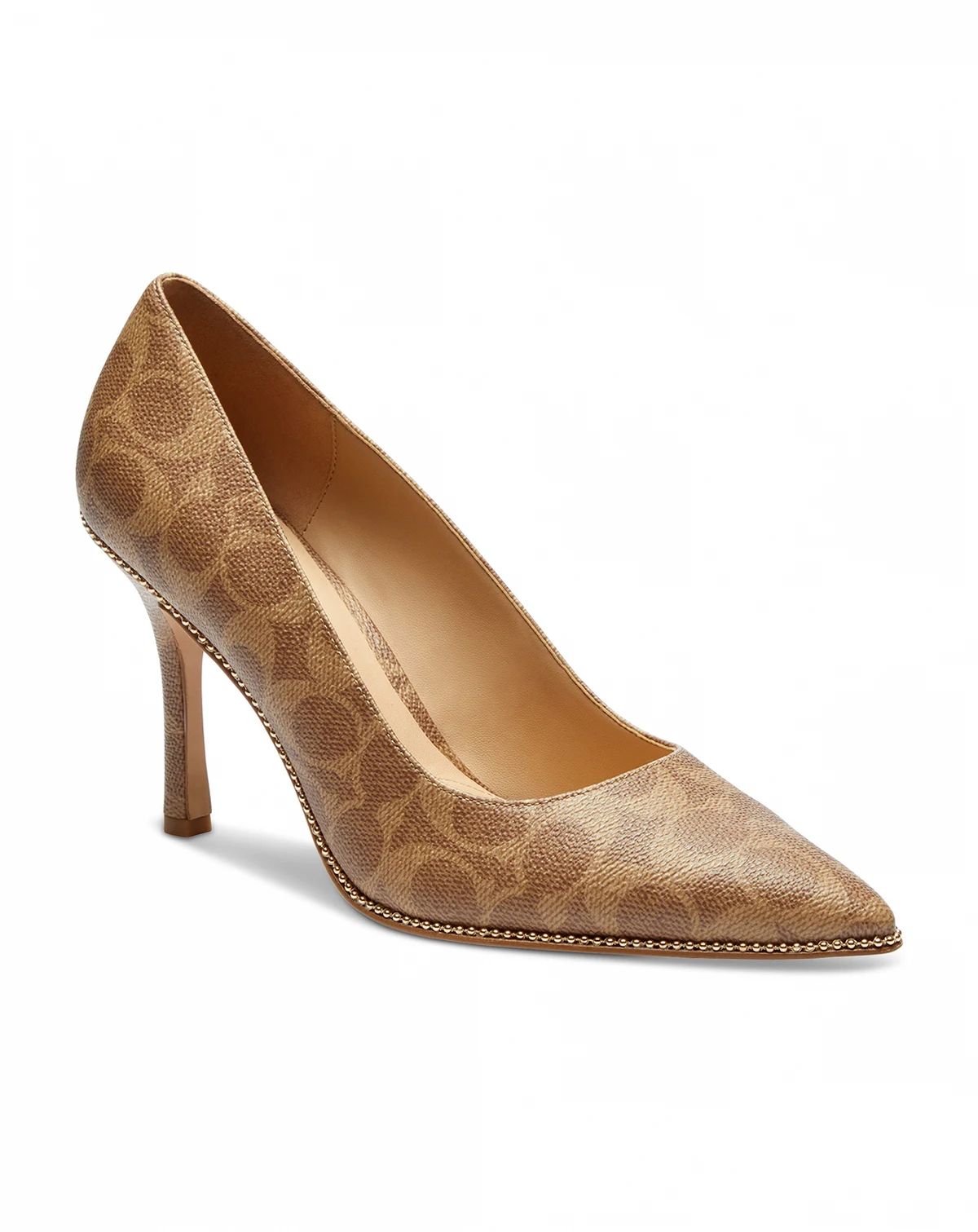 Samantha Signature Pointed-Toe Leather Pumps