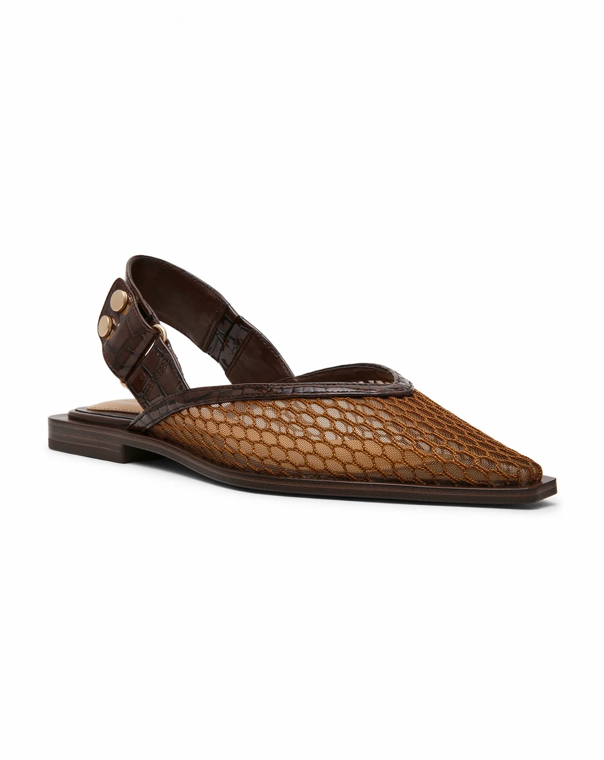 Women's Shay-Mesh Slingback Pointed Toe Flats