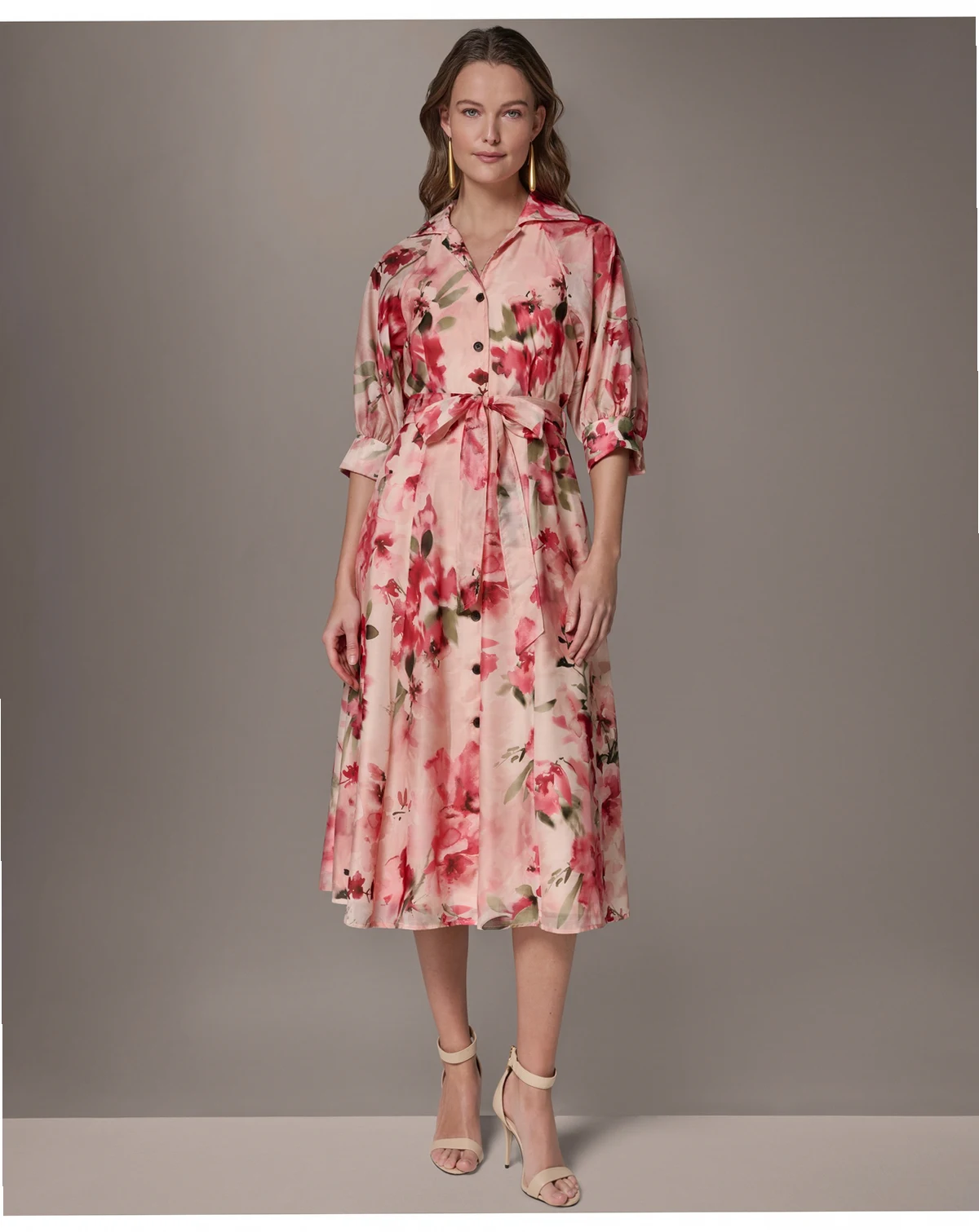Petite Organza Shirt Dress