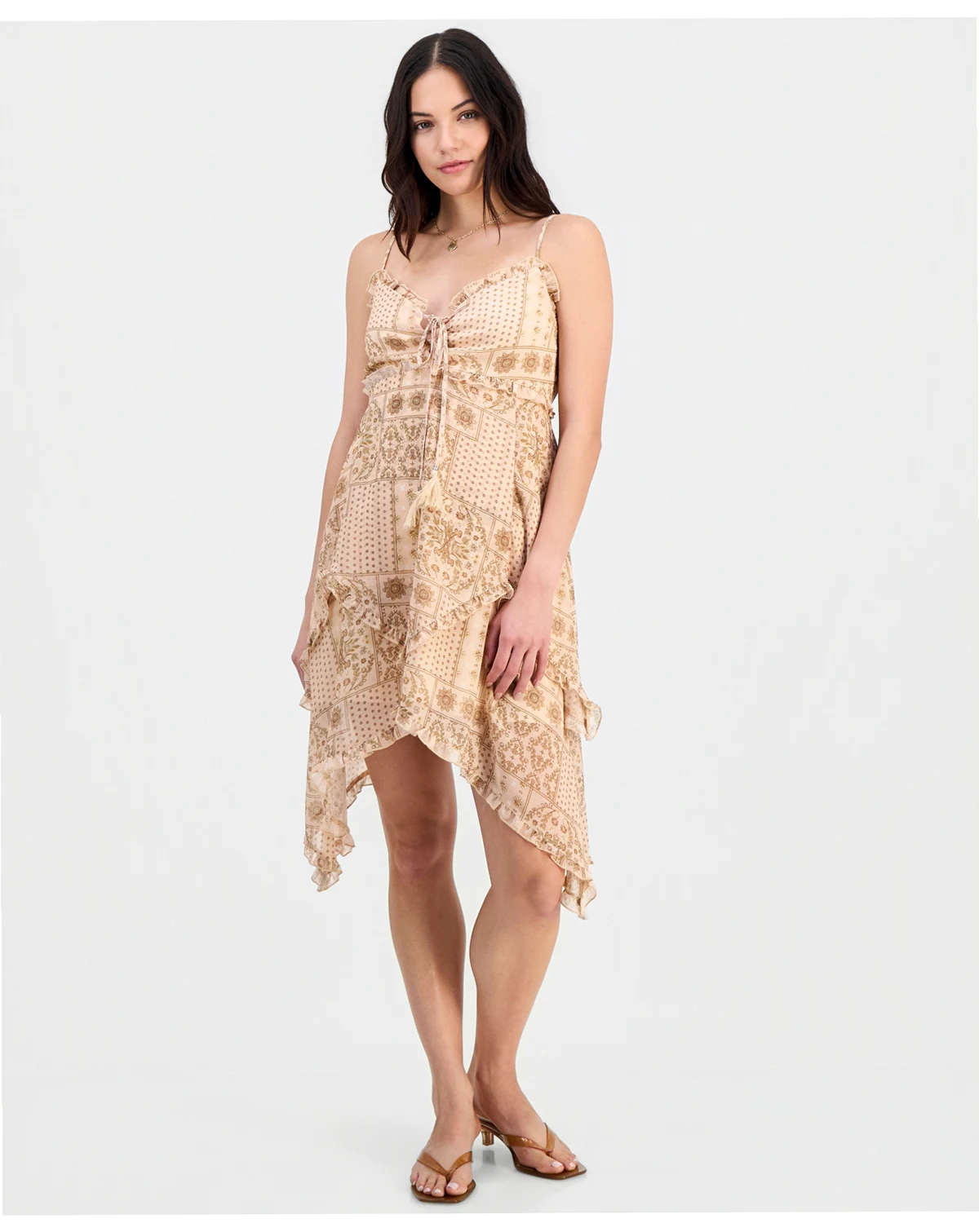 Petite Bandana Print Mini Dress, Macy's Exclusive