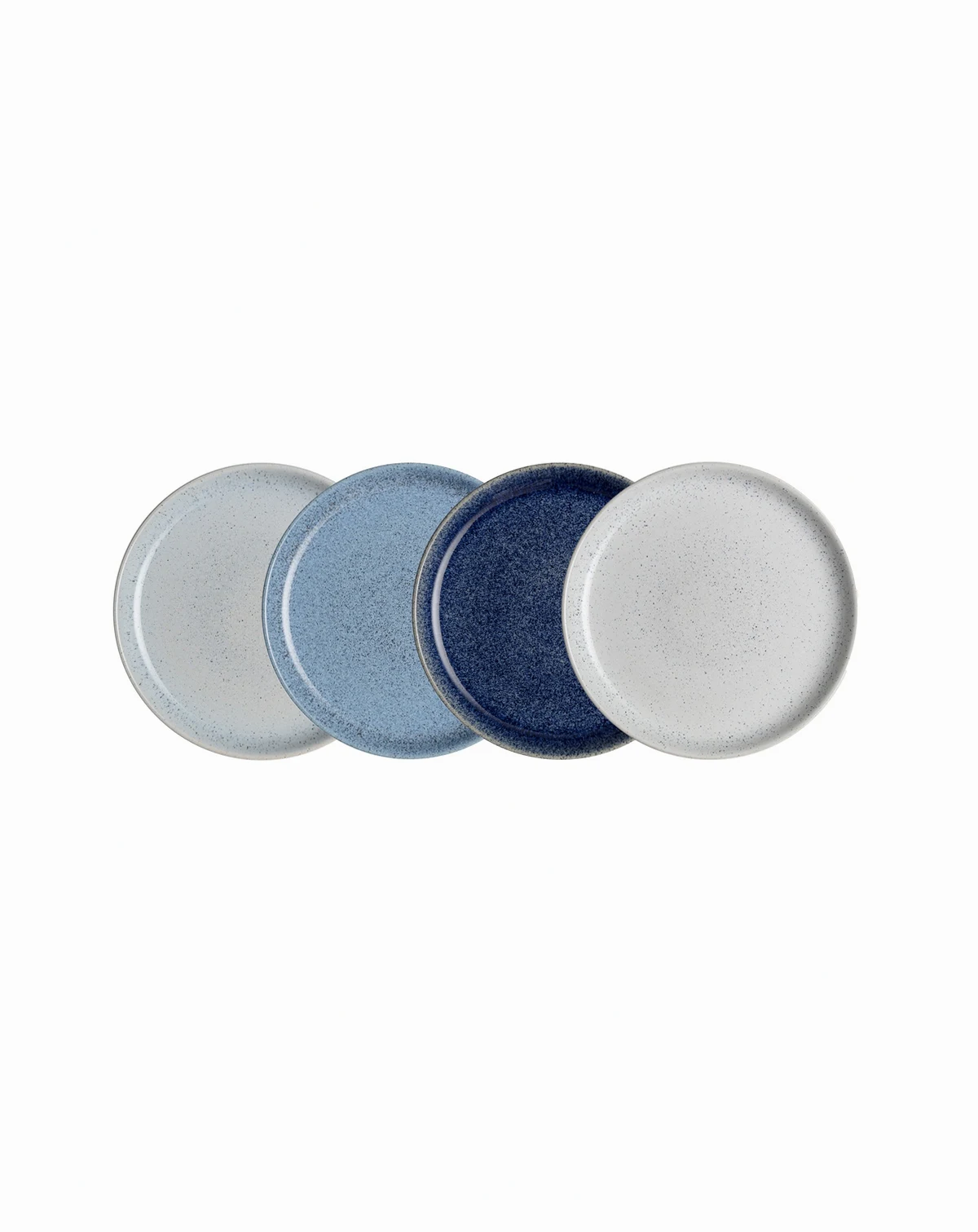 Studio Blue Medium Coupe Plates, Set of 4