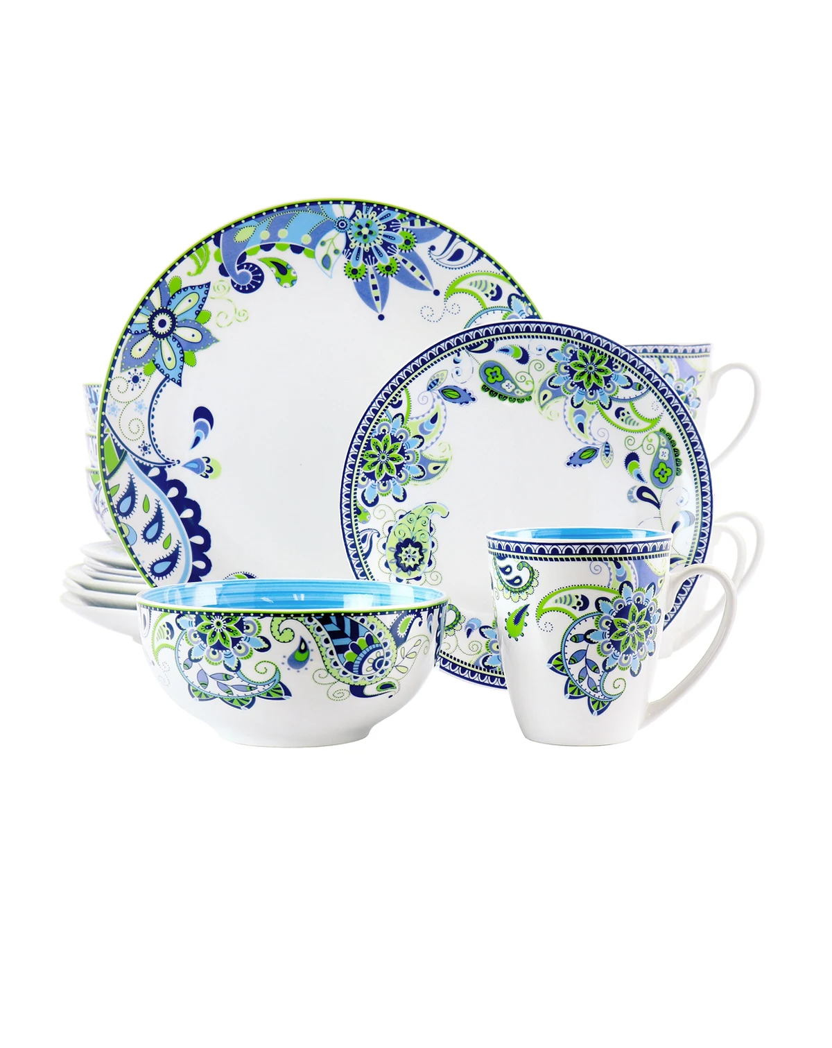 Mandala Concord 16 Pc. Dinnerware Set, Service for 4