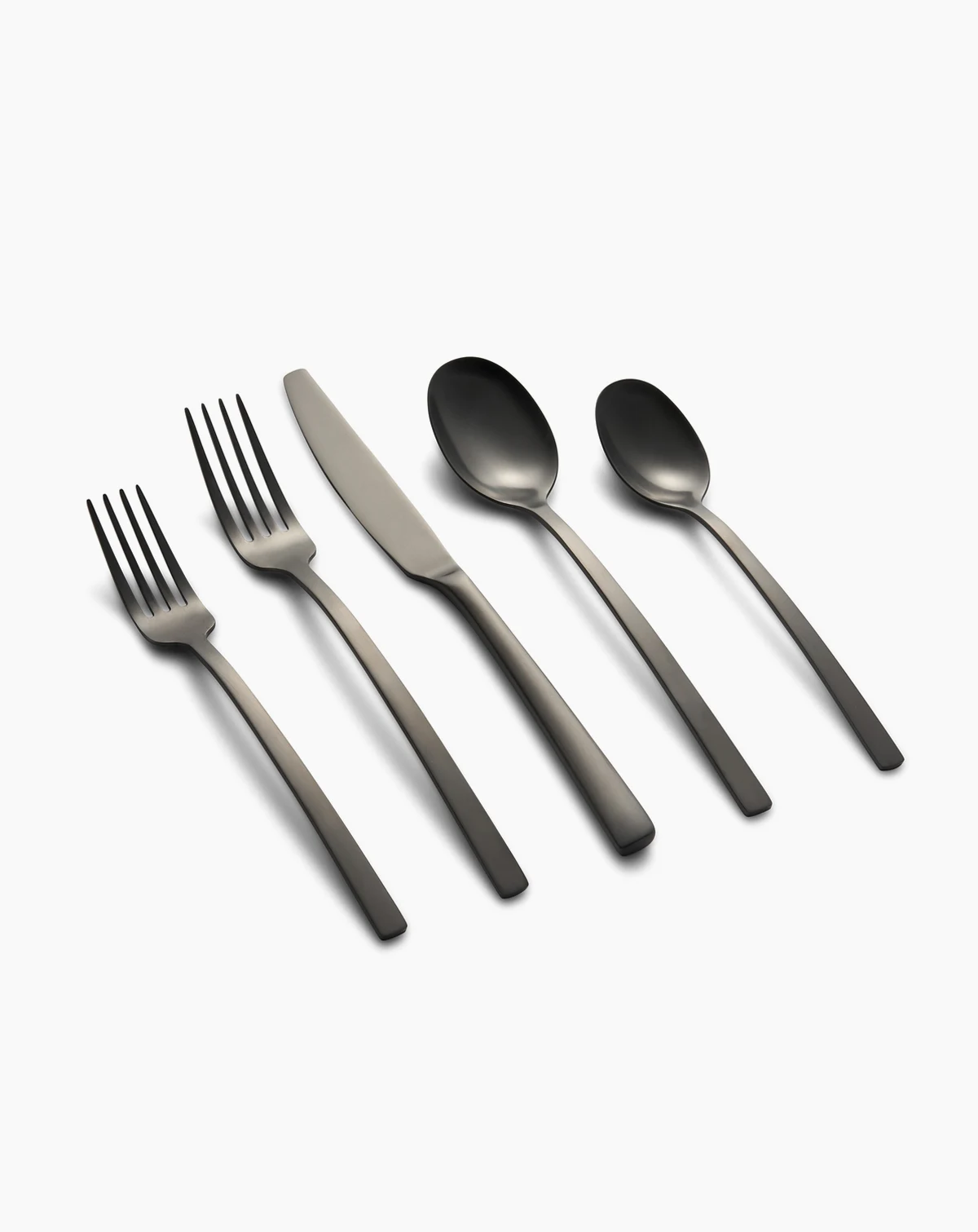 Beacon Black Satin 45-Piece Flatware Set, Service for 8
