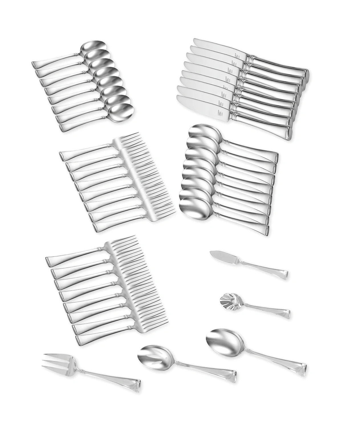 Angelico 18/10 Stainless Steel 45 Pc. Flatware Set, Service for 8
