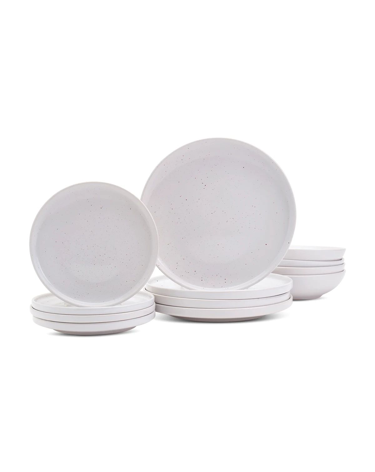Speckled White 12 Pc. Dinnerware Set, Service for 4, Exclusively at Macy's