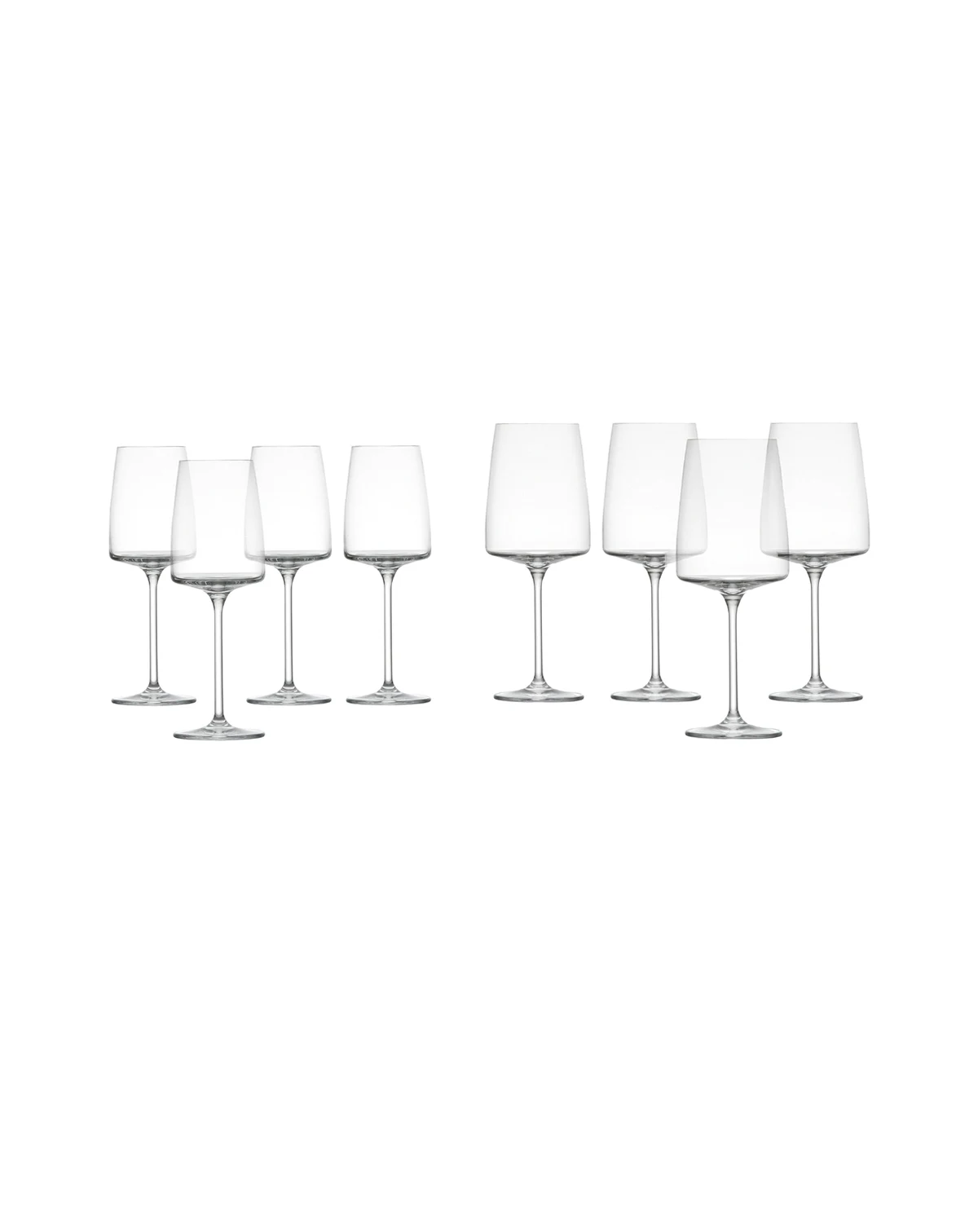 Sensa Red & White Wine Glasses, Set of 8