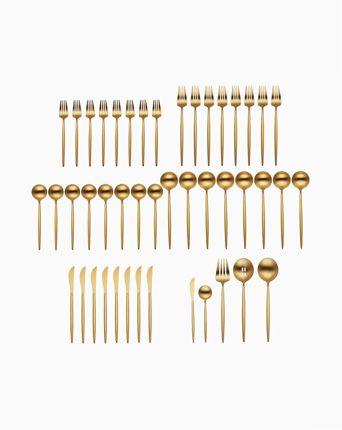 Skandia Zephyr Satin 45 Piece Flatware Set