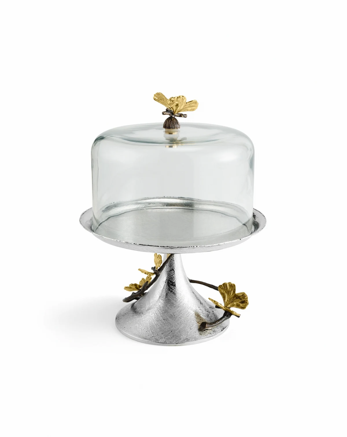 Butterfly Ginkgo Pastry Dish with Dome