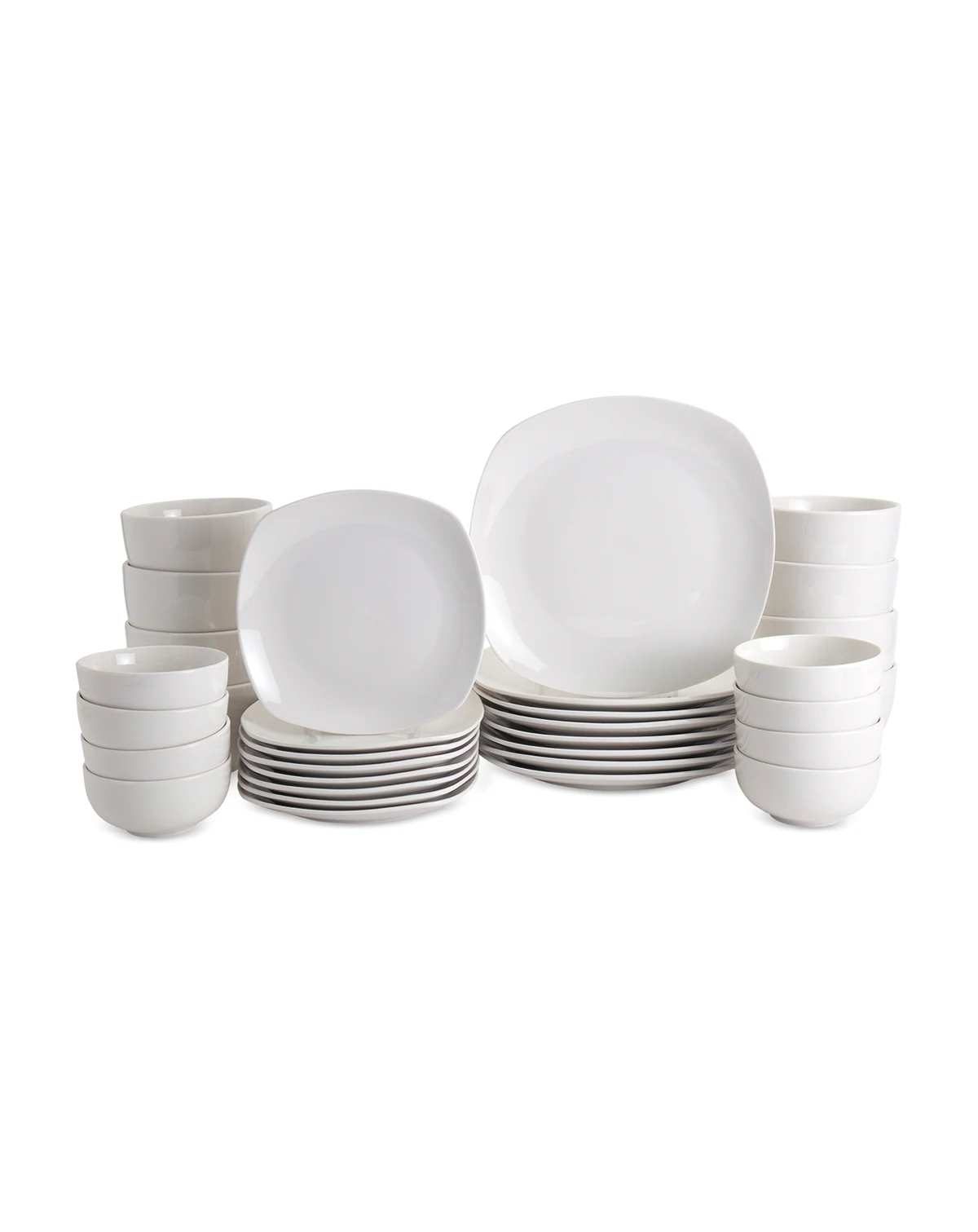 Soft Square 32 Pc. Dinnerware Set, Service for 8, Exclusively at Macy's