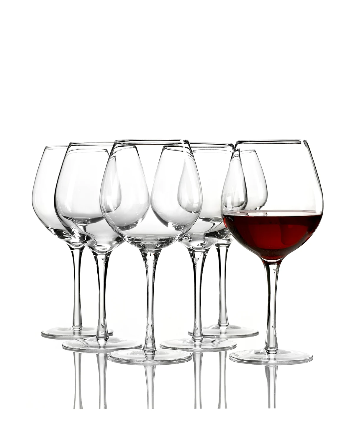 Tuscany Red Wine Glasses 6 Piece Value Set