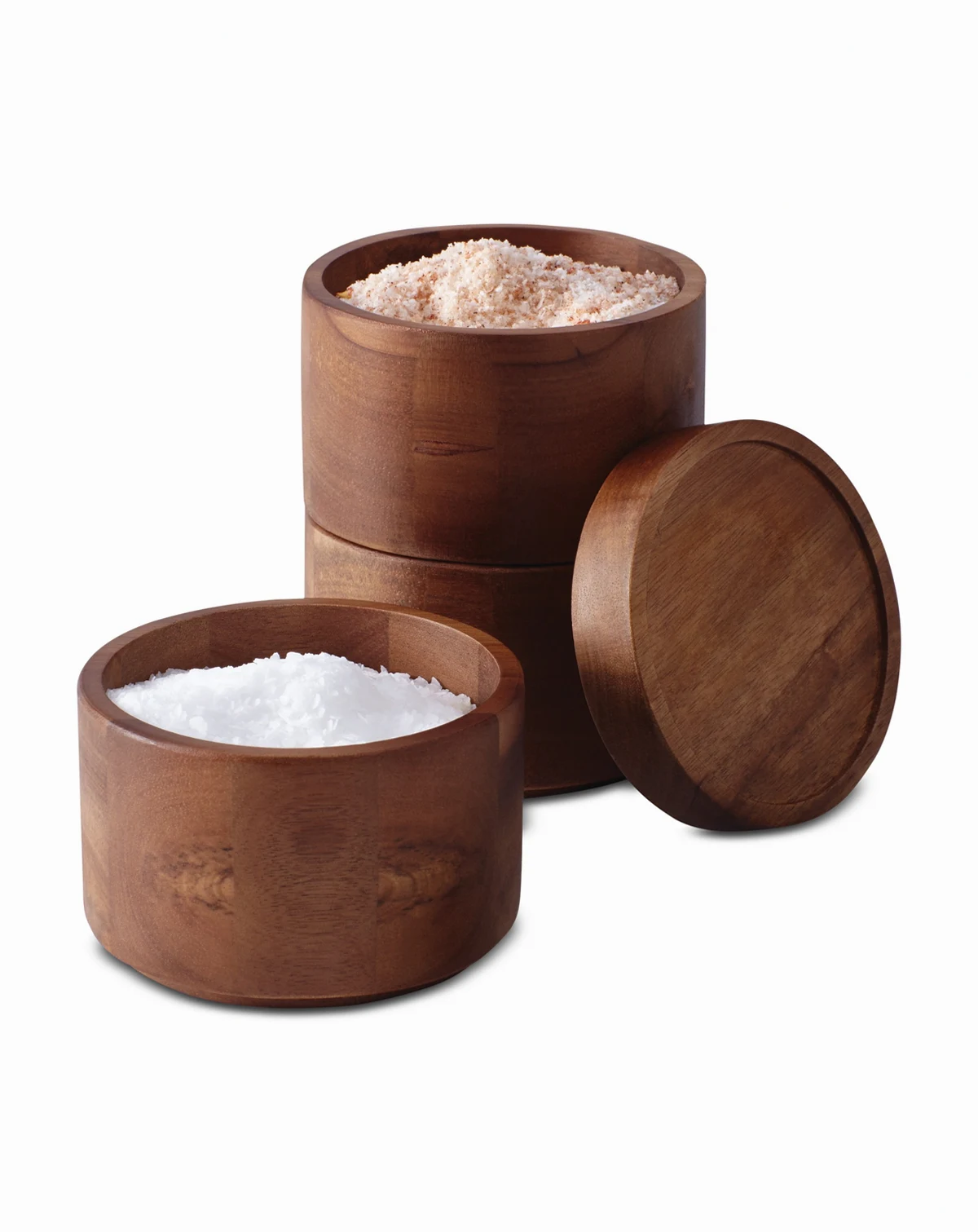 Tools and Gadgets Wooden 3-Tier Stacking Salt Box
