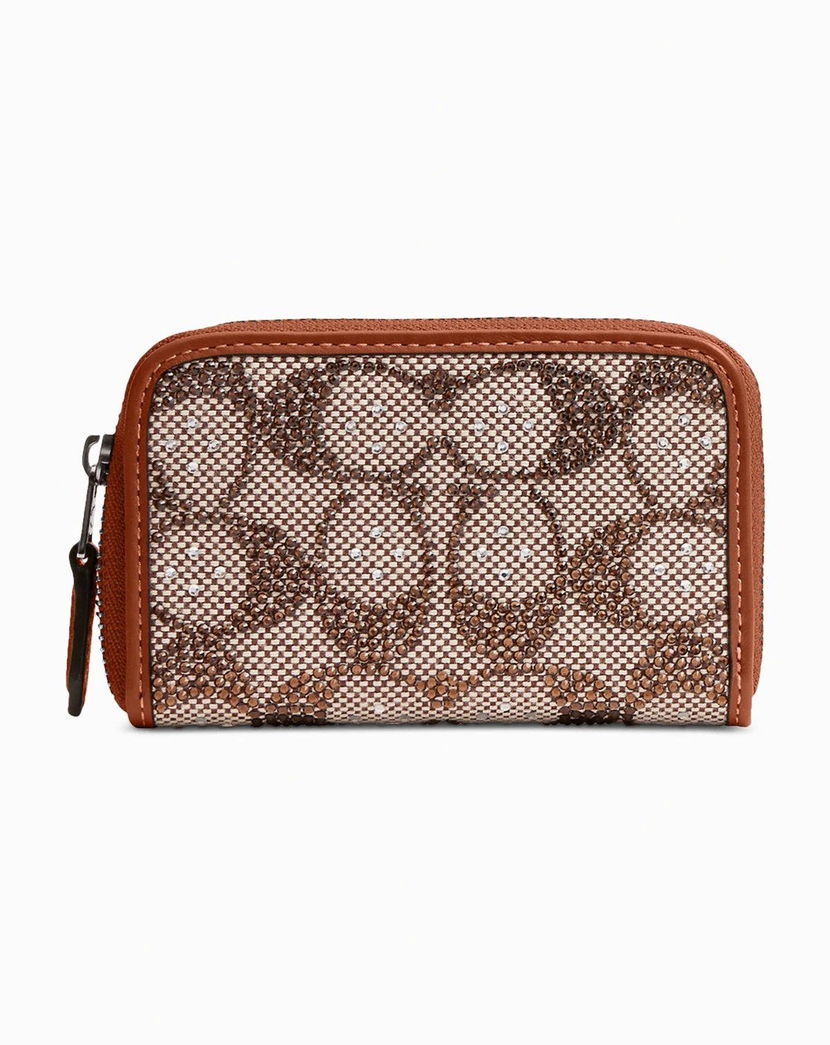 Essential Crystal Signature Jacquard Card Case Wallet