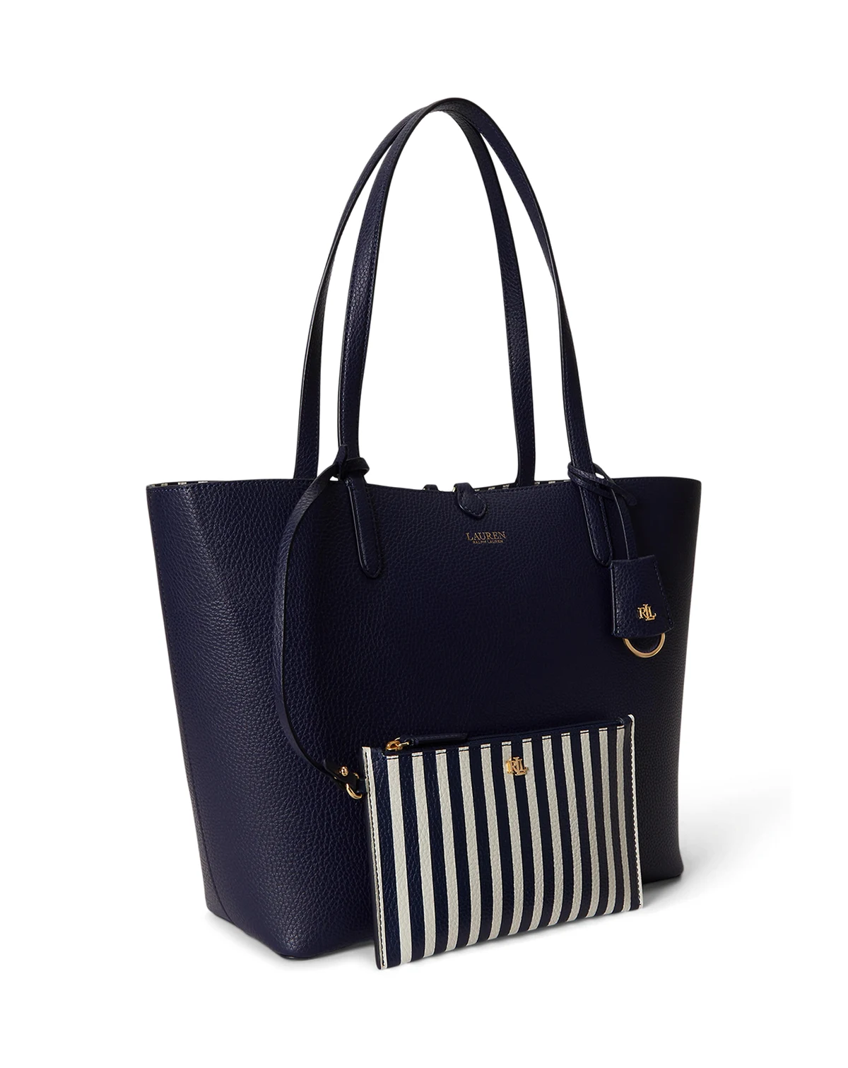 Faux-Leather Large Reversible Tote Bag