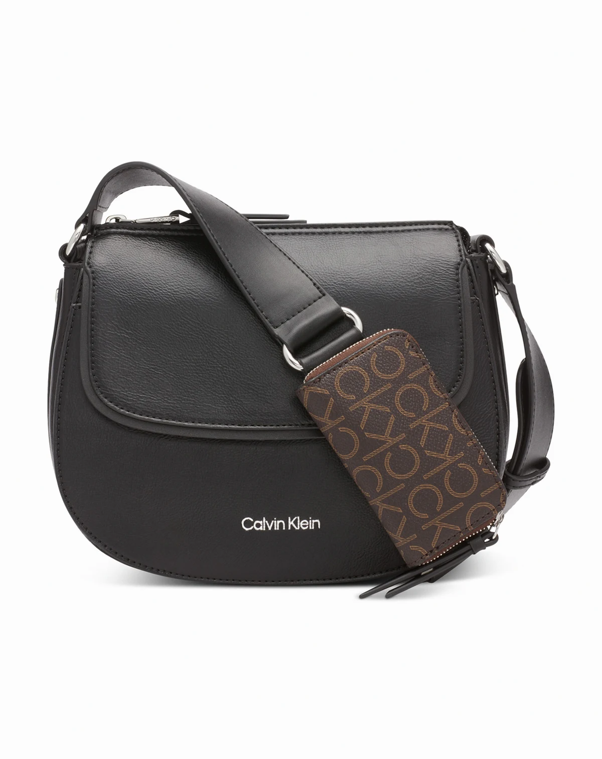 Bella Adjustable Crossbody with Signature Zippered Pouch